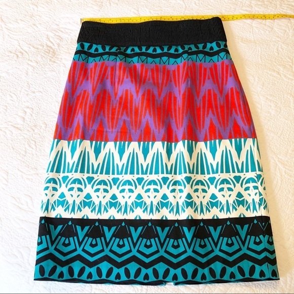 Plenty by Tracy Reese Montagne Geo Print Pencil Skirt - 4 - Picture 6 of 11